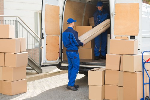 Man with a van vehicle ready for local moving service in Belsizepark