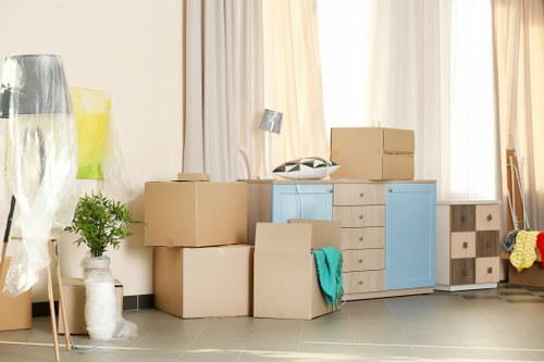 Man with van service helping with a home move in Belsize Park