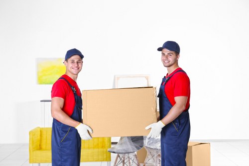 Careful packing and protection for fragile items during a flat move
