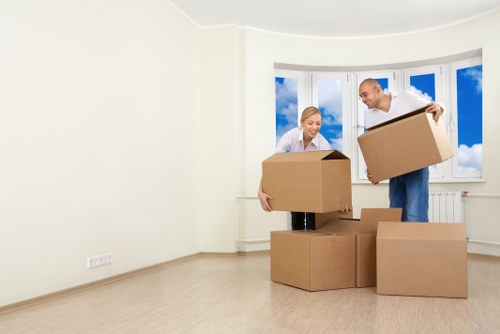 Local moving van transport for flats and apartments in Belsize Park