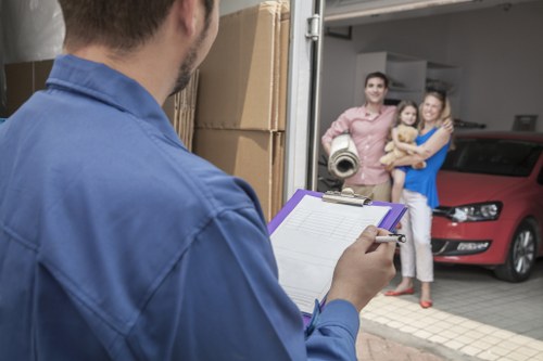 Low-carbon van used for efficient removals in North London