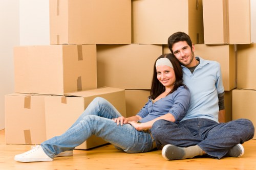 Office furniture removal in a local North West London commercial property