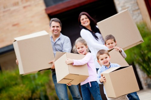 Commercial removal van for office relocation in Belsize Park