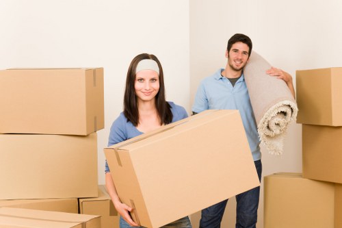 Compact van loading for a Belsize Park flat move