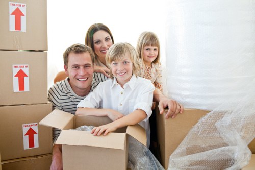Removal van and movers handling local access challenges