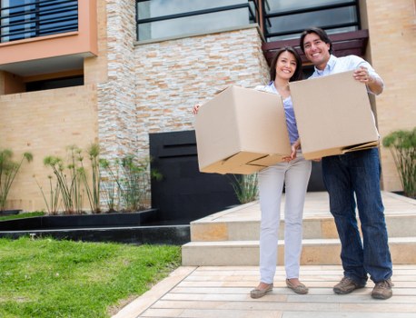 Moving vehicle supporting a smooth home relocation in Belsize Park